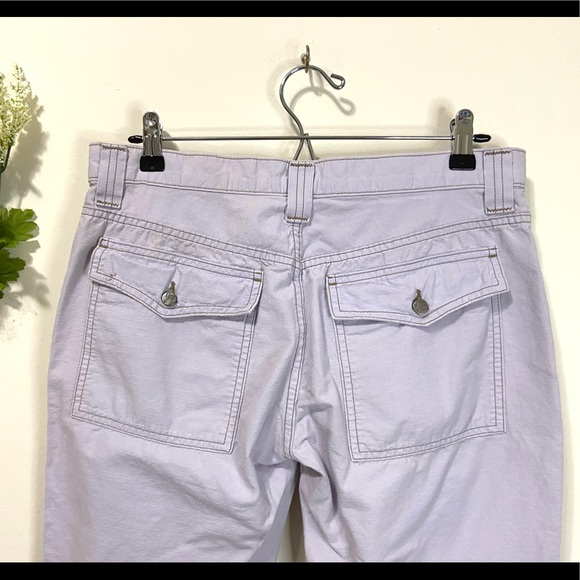 JOIE Size 31 Cargo Crop Pants Buttoned Front White - Picture 9 of 12